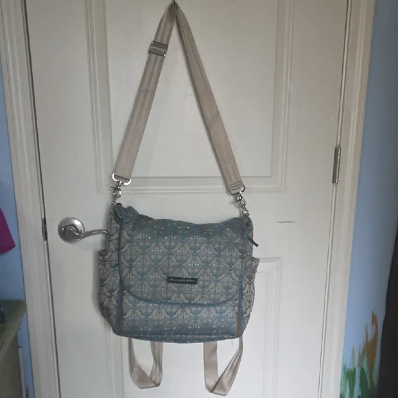 Petunia Pickle Bottom Blue and Tan Baby Bag - Picture 7 of 8